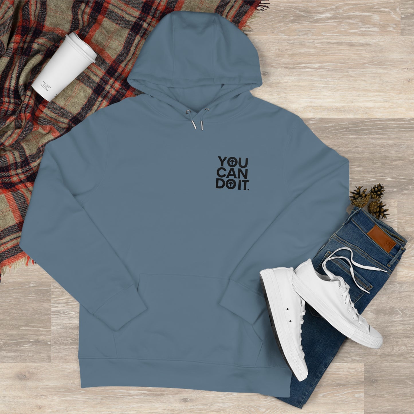 Viberise Premium Pullover Hoodie – Your Daily Dose of Motivation